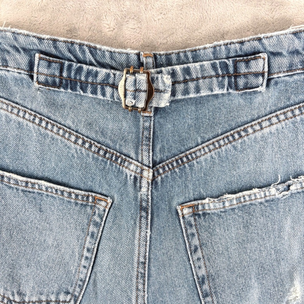 BDG Jeans Women 25 Fit 25x30.5 Logan Barrel Leg Cinch Back High Rise Distressed - Picture 15 of 16